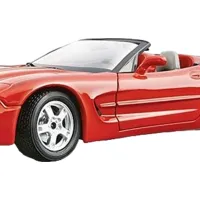 Машинка Bburago Chevrolet Corvette cabrio (1998) 18-25040 Черный Красный photo 3