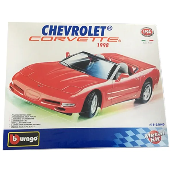 Mașină Bburago Chevrolet Corvette cabrio (1998) 18-25040 Black Red photo 5 Mașină Bburago Chevrolet Corvette cabrio (1998) 18-25040 Black Red photo 5