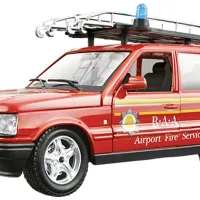 Машинка Bburago Range Rover fire (1994) 18-25030 Черный Красный photo 3