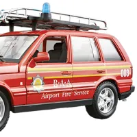 Машинка Bburago Range Rover fire (1994) 18-25030 Черный Красный photo 4