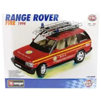 Машинка Bburago Range Rover fire (1994) 18-25030 Черный Красный photo 5