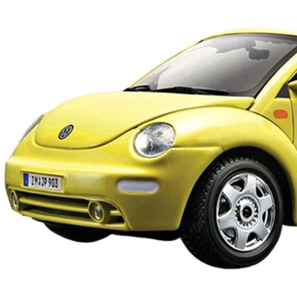Машинка Bburago Volkswagen New Beetle Cabrio 18-25064 Черный Желтый photo 2
