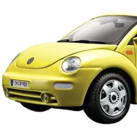 Mașină Bburago Volkswagen New Beetle Cabrio 18-25064 Black Yellow photo 2