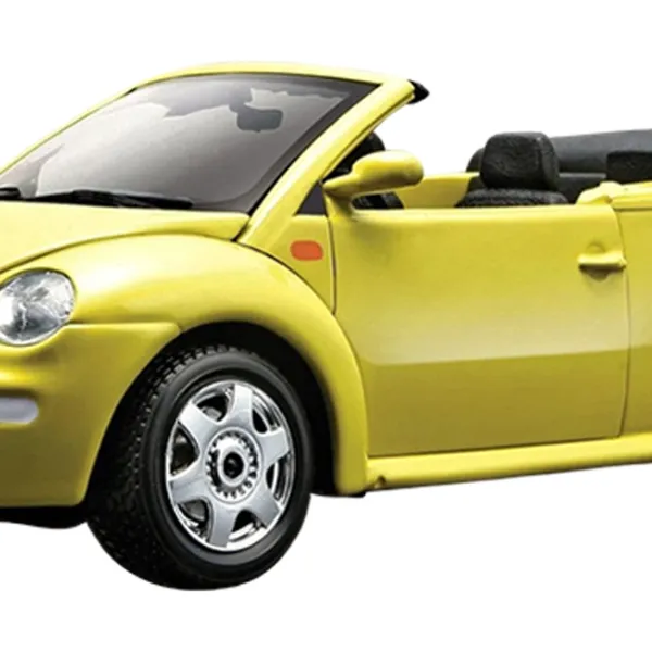 Машинка Bburago Volkswagen New Beetle Cabrio 18-25064 Черный Желтый photo 3