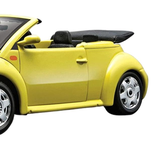Машинка Bburago Volkswagen New Beetle Cabrio 18-25064 Черный Желтый photo 4