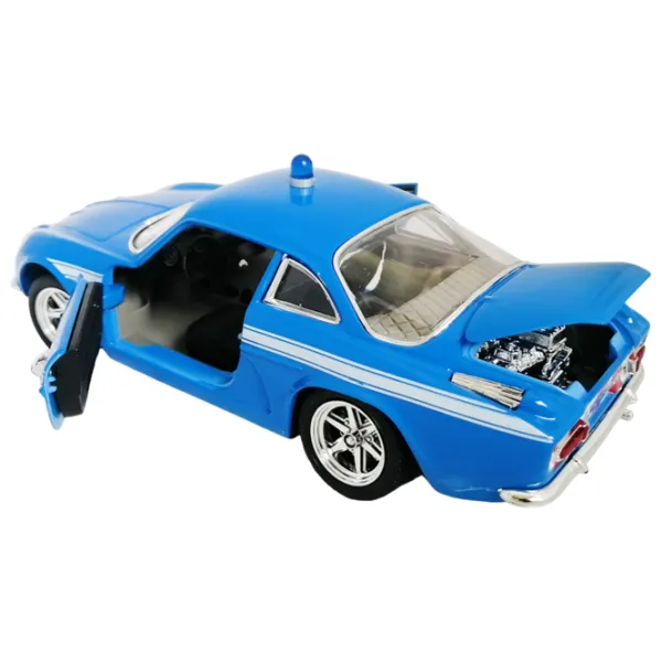 Mașină Bburago Alpine Renault Gendarmerie 18-22035 Black Blue photo 3