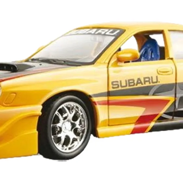 Машинка Bburago Subaru Impreza WRX 18-23006 Черный Желтый photo 3
