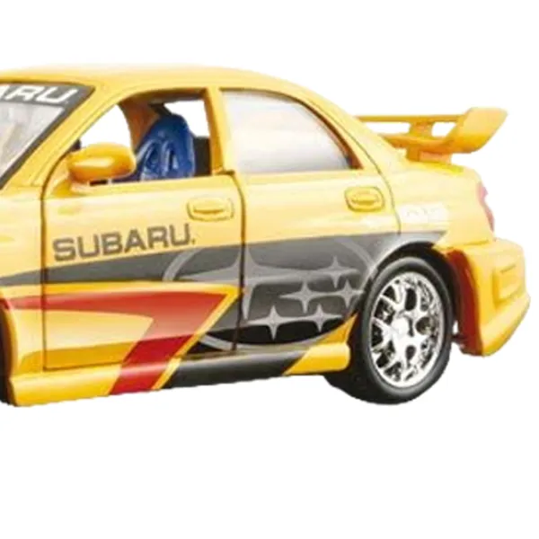 Машинка Bburago Subaru Impreza WRX 18-23006 Черный Желтый photo 5