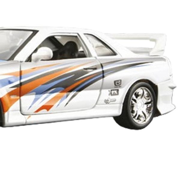 Mașină Bburago Nissan Skyline R34 18-23004 Black White photo 5