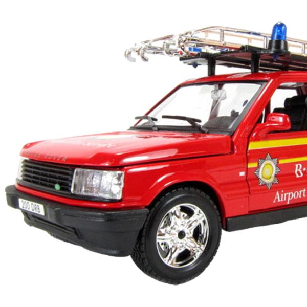 Mașină Bburago Range Rover fire 18-22062 Black Red photo 2