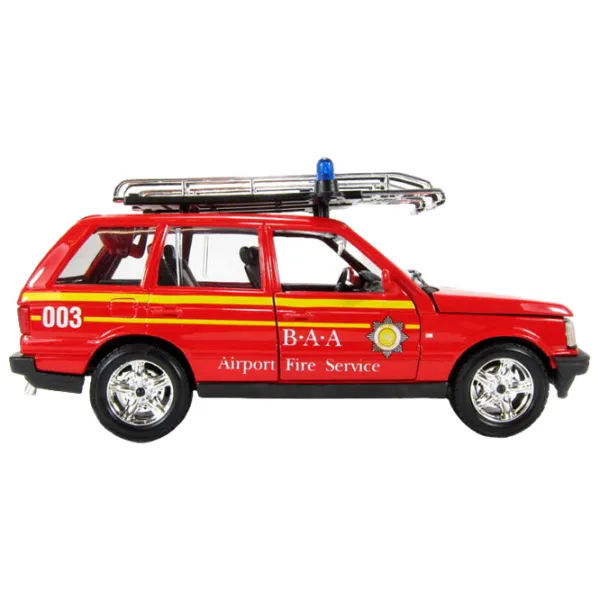 Mașină Bburago Range Rover fire 18-22062 Black Red photo 4