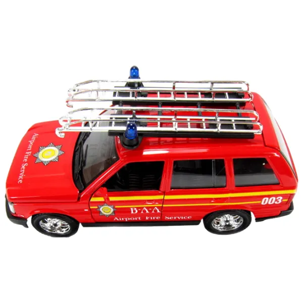Mașină Bburago Range Rover fire 18-22062 Black Red photo 5
