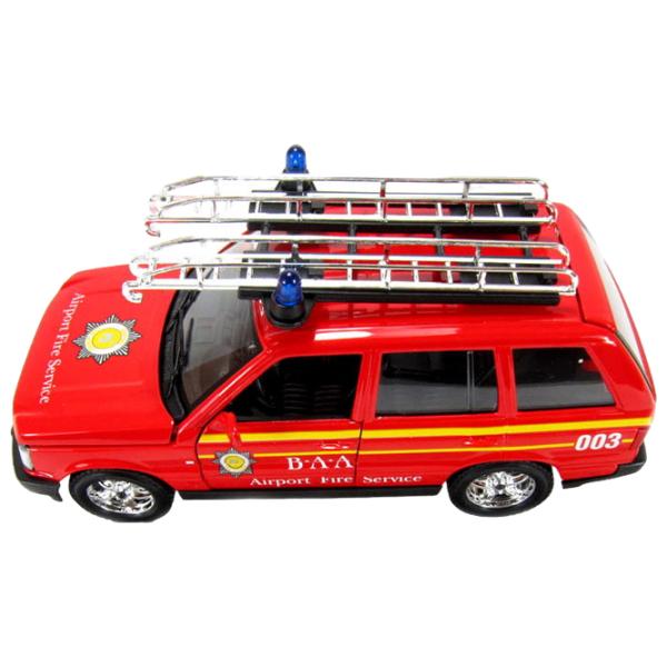 Mașină Bburago Range Rover fire 18-22062 Black Red photo 5