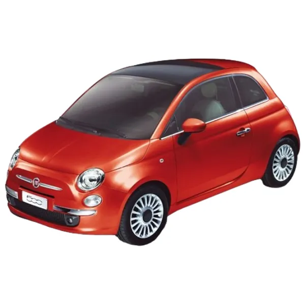 Mașină Bburago Window-Fiat new 500 (2007) 18-25072 Black Multicolor photo 3