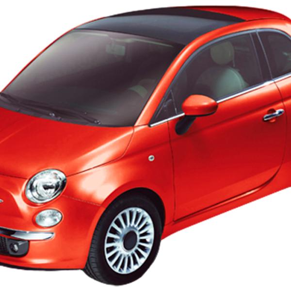 Mașină Bburago FIAT 500 18-25066 Black Red photo 3