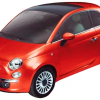 Машинка Bburago FIAT 500 18-25066 Черный Красный photo 3