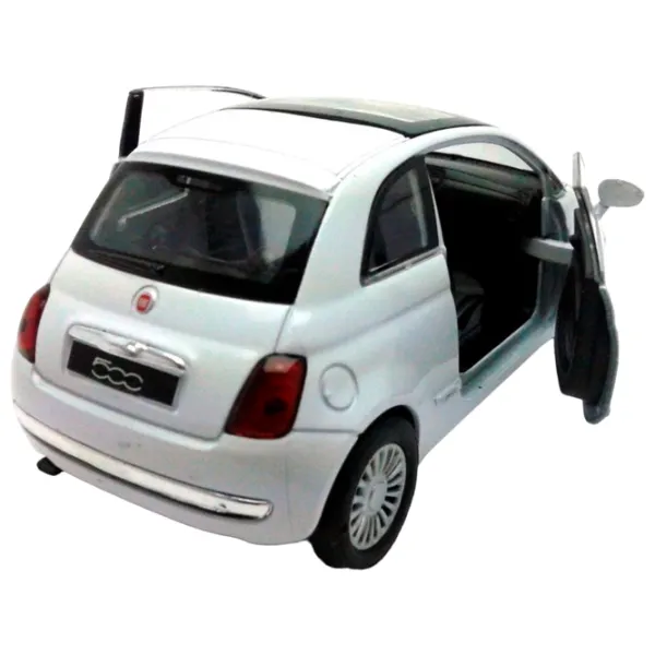 Mașină Bburago Fiat 500 2007 18-21032 Black Multicolor photo 3