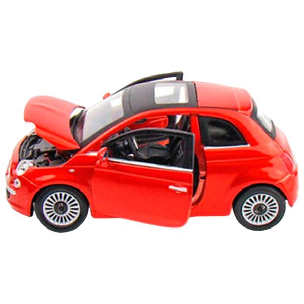 Mașină Bburago Fiat 500 2007 18-21032 Black Multicolor photo 6