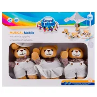 Jucărie pentru pătuțuri și cărucioare Canpol Animals 2/ 374 0+/ Brown photo 4