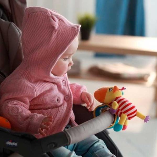 Jucărie pentru pătuțuri și cărucioare Happy Snail Animals 14HSK07SP 0+/ Yellow photo 5