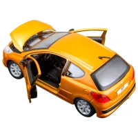 Машинка Bburago Peugeot 207 (2006) 18-21027 Черный Золотистый photo 4