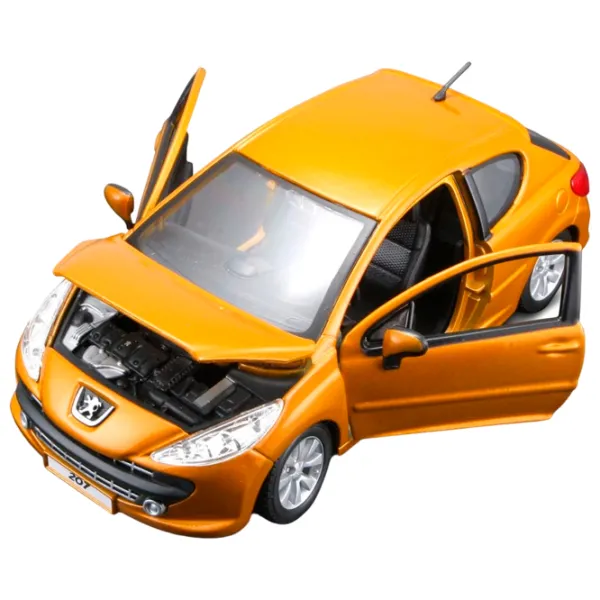 Mașină Bburago Peugeot 207 (2006) 18-21027 Black Auriu photo 5