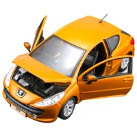 Машинка Bburago Peugeot 207 (2006) 18-21027 Черный Золотистый photo 5