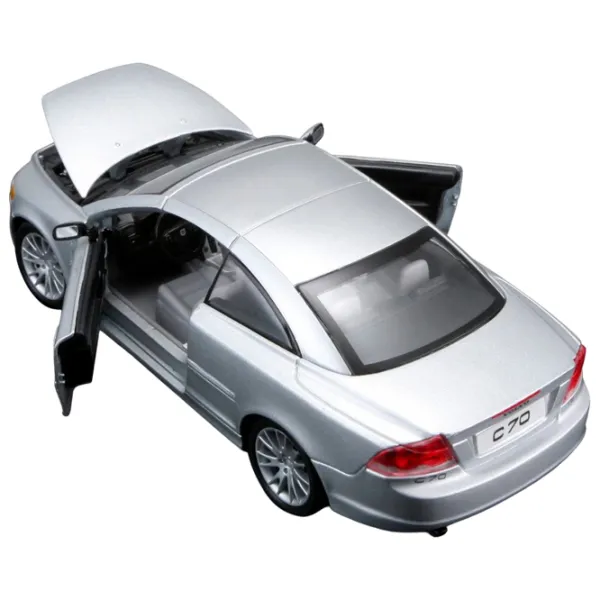 Mașină Bburago Volvo C70 coupe 18-21024 Black Argintiu photo 3