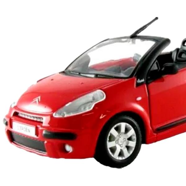 Mașină Bburago Citroen C3 pluriel convertible 18-21002 Black Red photo 2
