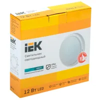 Плафон IEK LDPO0-4002-12-4000-K01 160 мм/ Пластик photo 2