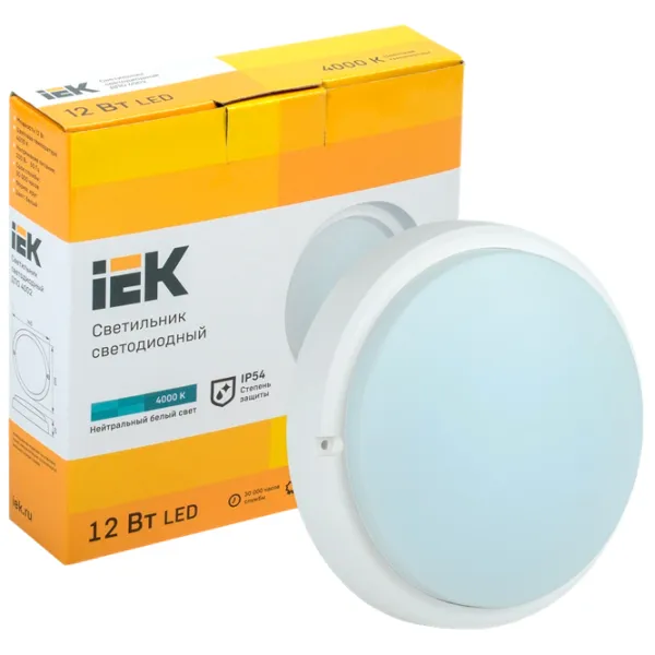 Plafonieră IEK LDPO0-4002-12-4000-K01 160 mm/ Plastic photo 4 Plafonieră IEK LDPO0-4002-12-4000-K01 160 mm/ Plastic photo 4