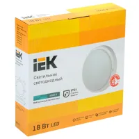 Plafonieră IEK LDPO0-4004-18-4000-K01 195 mm/ Plastic photo 2
