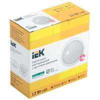 Plafonieră IEK LDPO1-5032D-12-4000-K01 178 mm/ Polipropilenă photo 2