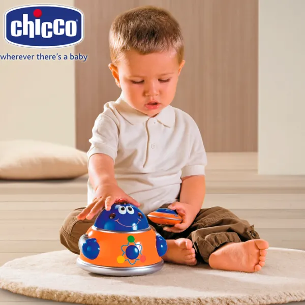 Jucărie muzicală Chicco Children's Flying Saucer 61758.00 0.6+/ Multicolor Orange photo 2