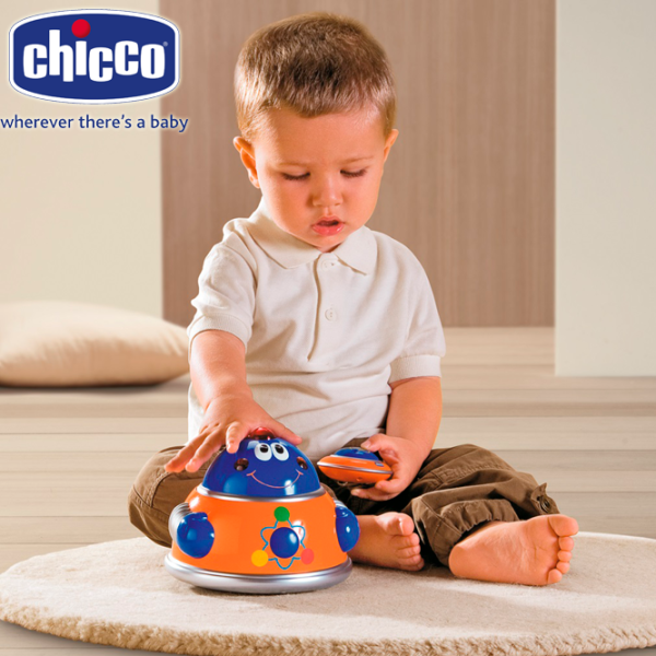 Jucărie muzicală Chicco Children's Flying Saucer 61758.00 0.6+/ Multicolor Orange photo 2