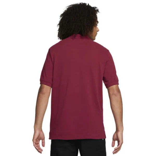 Tricou polo pentru bărbați Nike M Nk Club Ss Polo Pique Dark Red photo 4