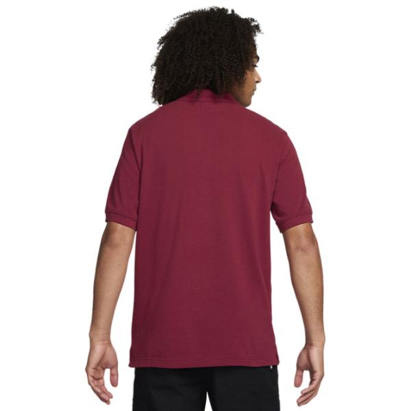 Tricou polo pentru bărbați Nike M Nk Club Ss Polo Pique Dark Red photo 4