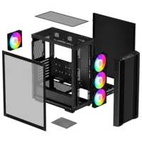 Корпус Deepcool CC560 ARGB v2 Mid Tower / Черный photo 10