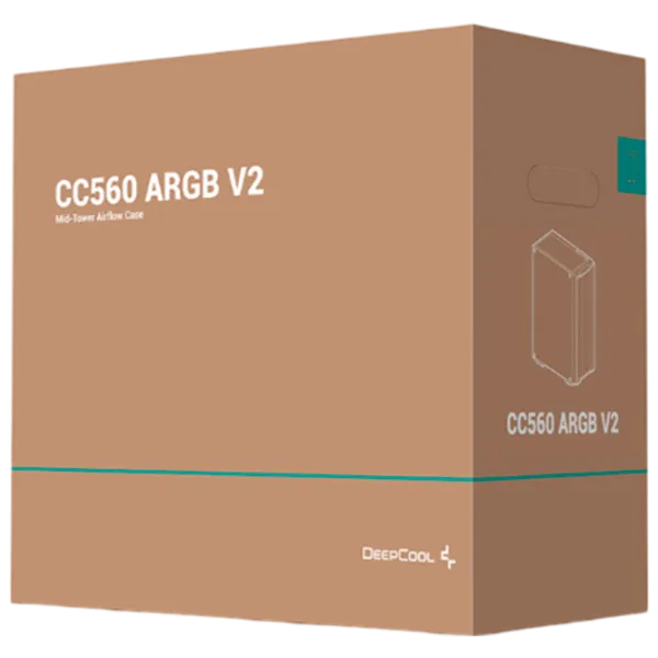 Корпус Deepcool CC560 ARGB v2 Mid Tower / Черный photo 12