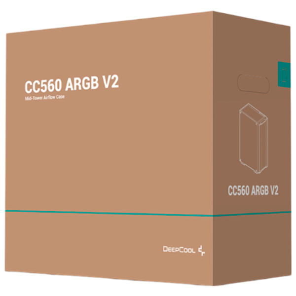 Корпус Deepcool CC560 ARGB v2 Mid Tower / Черный photo 12