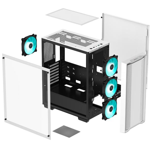 Корпус Deepcool CC560 v2 Mid Tower / Белый photo 13