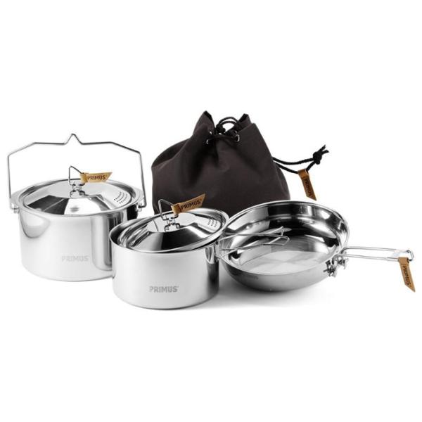 Посуда походная Primus CampFire Cookset S.S. Large Количество в наборе - 5 photo 2