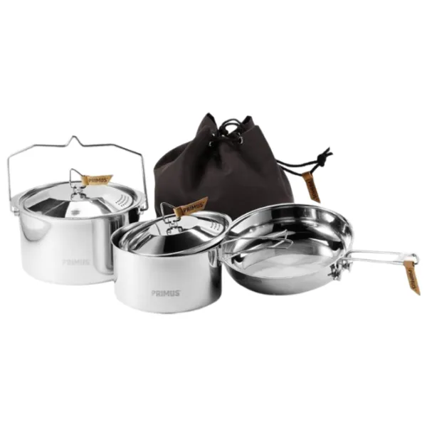 Посуда походная Pinguin CampFire Cookset S.S. Small Количество в наборе - 5 photo 2 Посуда походная Pinguin CampFire Cookset S.S. Small Количество в наборе - 5 photo 2