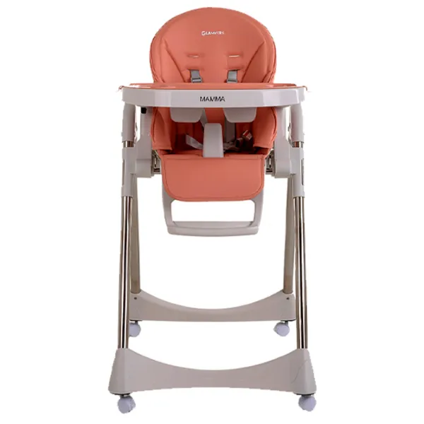 Стульчик для кормления Glamvers Mamma (33232) / 6 месяцев / Персиковый  photo 2