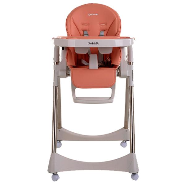 Стульчик для кормления Glamvers Mamma (33232) / 6 месяцев / Персиковый  photo 2