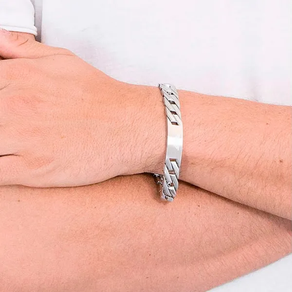 Браслет для мужчин EMPORIO ARMANI EGS2435040 нерж. сталь/ Серебристый photo 3 Браслет для мужчин EMPORIO ARMANI EGS2435040 нерж. сталь/ Серебристый photo 3