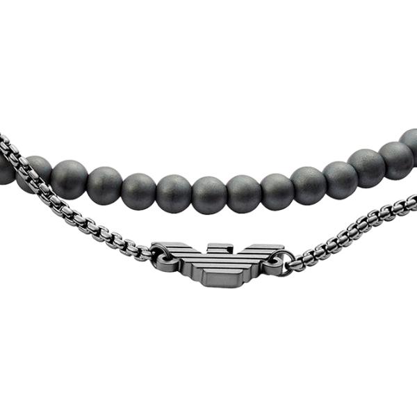 Brățară pentru bărbați EMPORIO ARMANI EGS2810060 Inox/ Grey photo 3 Brățară pentru bărbați EMPORIO ARMANI EGS2810060 Inox/ Grey photo 3