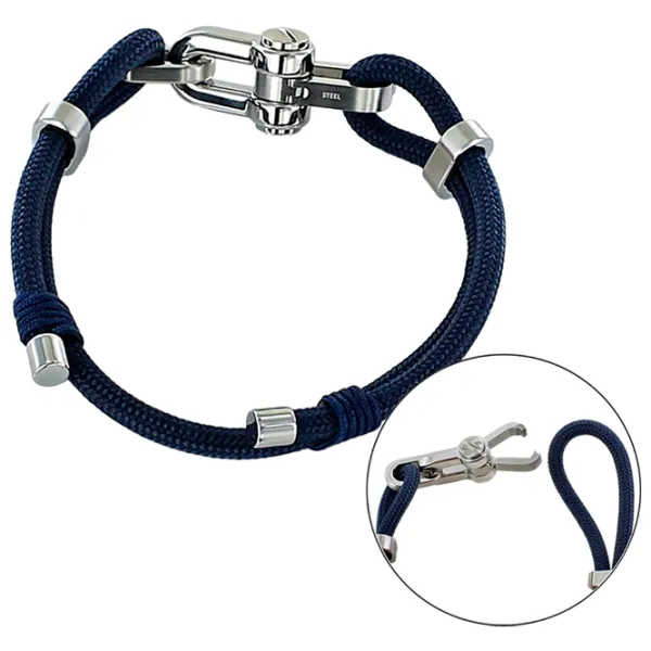 Brățară pentru bărbați EMPORIO ARMANI EGS2866040 Inox/ Blue photo 3 Brățară pentru bărbați EMPORIO ARMANI EGS2866040 Inox/ Blue photo 3