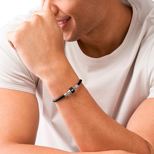 Brățară pentru bărbați EMPORIO ARMANI EGS2912040 Marmură/ Black photo 6 Brățară pentru bărbați EMPORIO ARMANI EGS2912040 Marmură/ Black photo 6