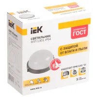 Plafonieră IEK LNPP0-1301-1-060-K01 178 mm/ Aluminiu photo 2